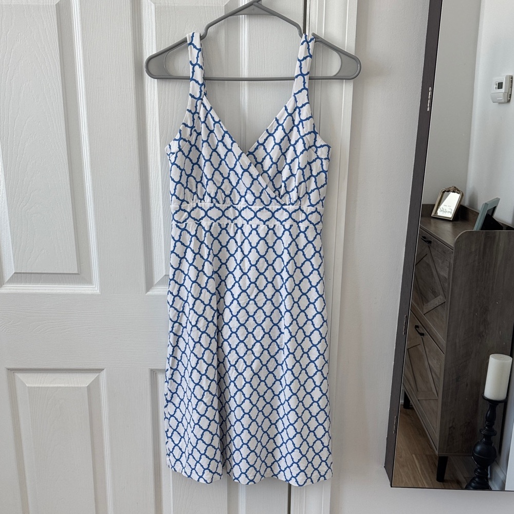 J. MCLAUGHLIN SOPHIA BLUE SLEEVELESS DRESS